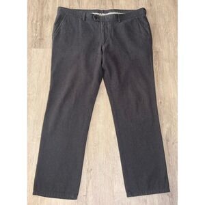 Christian Berg Mens Chino Pants Charcoal Gray Straight Leg Stretch Sz 28D‎ 40x31